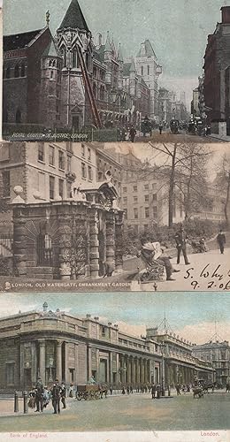 Nosey Policeman at London Old Watergate Embankment 3x Postcard s