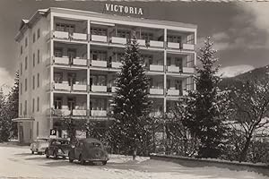 Sporthotel Victoria Hotel Davos Switzerland Vintage Real Photo Postcard