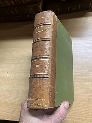 1908 "PRINCIPES DE SOCIOLOGIE" FRENCH 1.2kg ANTIQUE BOOK