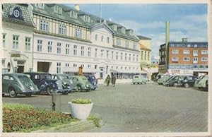 Silkeborg Hotel Dania Car Park Classic Cars Denmark Postcard