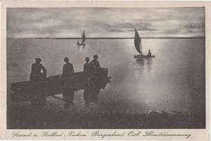 Heilbad Strand Austrian Fishermen Resting Old Postcard