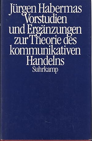 Bild des Verkufers fr Vorstudien und Ergnzungen zur Theorie des kommunikativen zum Verkauf von Kenneth Mallory Bookseller ABAA