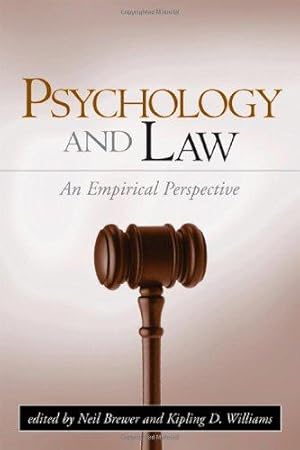 Seller image for Psychology and Law: An Empirical Perspective for sale by WeBuyBooks