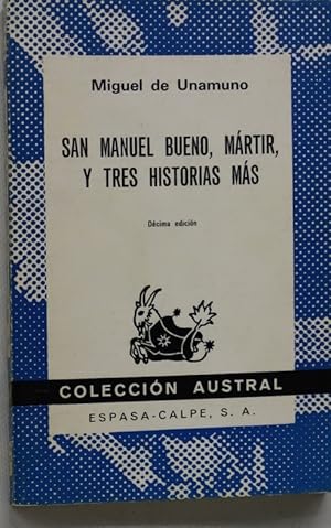 Imagen del vendedor de San Manuel Bueno, mrtir, y tres historias ms a la venta por Librera Alonso Quijano