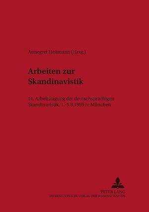 Seller image for Arbeiten zur Skandinavistik for sale by BuchWeltWeit Ludwig Meier e.K.