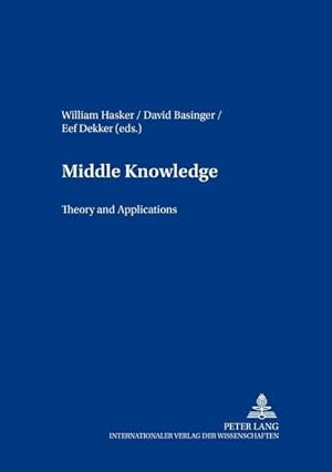 Bild des Verkufers fr Middle Knowledge : Theory and Applications zum Verkauf von AHA-BUCH GmbH