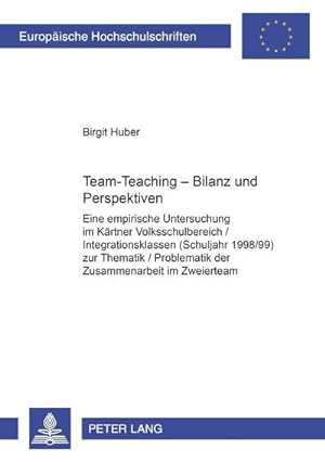 Imagen del vendedor de Team-Teaching - Bilanz und Perspektiven a la venta por BuchWeltWeit Ludwig Meier e.K.