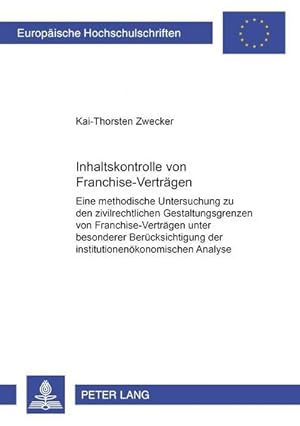 Seller image for Inhaltskontrolle von Franchise-Vertrgen for sale by BuchWeltWeit Ludwig Meier e.K.
