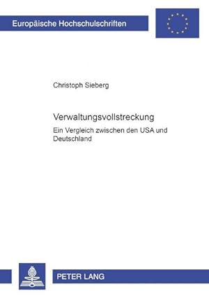 Seller image for Verwaltungsvollstreckung for sale by BuchWeltWeit Ludwig Meier e.K.