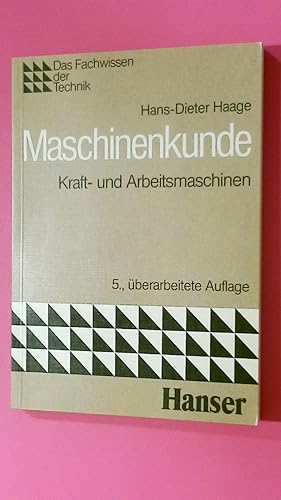 Seller image for MASCHINENKUNDE KRAFT- UND ARBEITSMASCHINEN. for sale by Butterfly Books GmbH & Co. KG