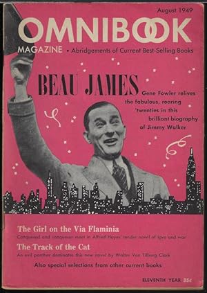 Imagen del vendedor de OMNIBOOK Magazine: August, Aug. 1949 ("Beau James"; "The Girl on the Via Flamina"; "The Track of The Cat") a la venta por Books from the Crypt