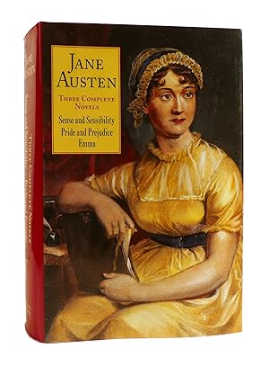 Seller image for THREE COMPLETE NOVELS Sense and Sensibility, Pride and Prejudice, and Emma for sale by Rare Book Cellar
