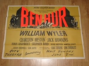 Seller image for Ben Hur UK Quad Movie Poster for sale by Dublin Bookbrowsers