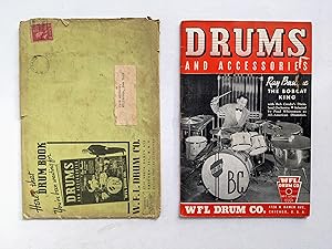 1939 WFL DRUMS & DRUM ACCESSORIES CATALOG with Original Mailing Envelope ILLUSTRATED