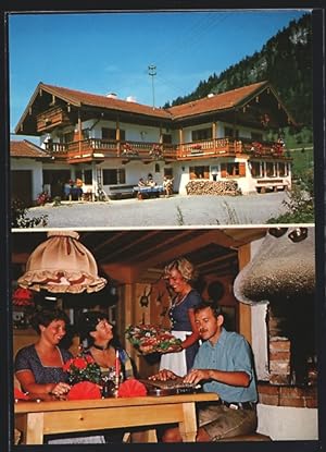 Bild des Verkufers fr Ansichtskarte Bayrischzell, Restaurant und Pension Kaminstub`n, Schlierseer Strasse 15 1 /2 zum Verkauf von Bartko-Reher