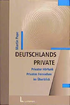 Immagine del venditore per Deutschlands Private. Privater Hrfunk, privates Fernsehen im berblick. venduto da Antiquariat Thomas Haker GmbH & Co. KG