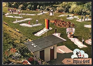 Ansichtskarte Schwalefeld, Mini-Golfplatz aus der Vogelschau