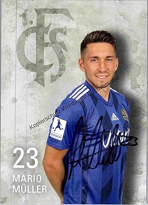 Seller image for Autogrammkarte Mario Mller 1.FC Saarbrcken /// Autogramm Autograph signiert signed signee for sale by Antiquariat im Kaiserviertel | Wimbauer Buchversand