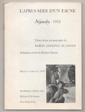 Bild des Verkufers fr L'Apres-Midi D'Un Faune Nijinsky 1912 zum Verkauf von Jeff Hirsch Books, ABAA