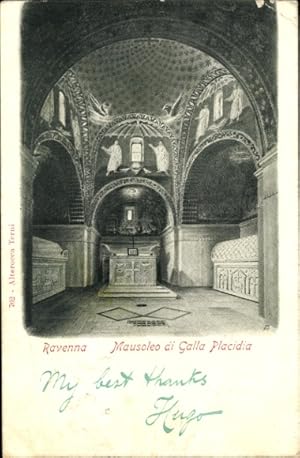 Bild des Verkufers fr Ansichtskarte / Postkarte Ravenna Emilia Romagna, Mausoleo di Galla Placidia zum Verkauf von akpool GmbH