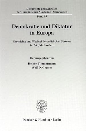 Seller image for Demokratie und Diktatur in Europa for sale by BuchWeltWeit Ludwig Meier e.K.