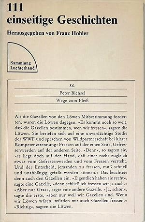 Bild des Verkufers fr 111 einseitige Geschichten. Sammlung Luchterhand ; (Nr 458) zum Verkauf von books4less (Versandantiquariat Petra Gros GmbH & Co. KG)