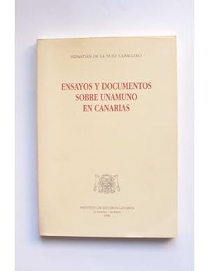 Bild des Verkufers fr Ensayos y documentos sobre Unamuno en Canarias zum Verkauf von LIBRERA SOLAR DEL BRUTO