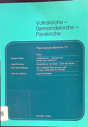 Seller image for Neue religise Bewegungen und Gruppen auerhalb der Kirchen -in: Volkskirche - Gemeindekirche - Parakirche. Theologische Berichte ; 10 for sale by books4less (Versandantiquariat Petra Gros GmbH & Co. KG)