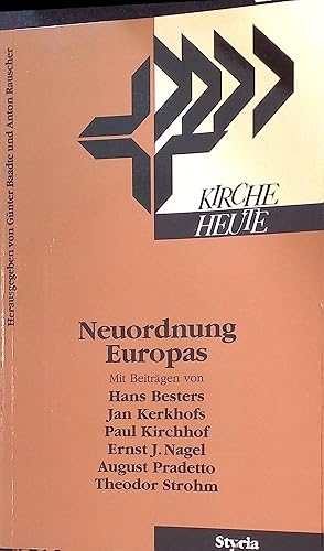 Imagen del vendedor de Die europische Herausforderung der Kirchen -in: Neuordnungs Europas Kirche heute, 7 a la venta por books4less (Versandantiquariat Petra Gros GmbH & Co. KG)