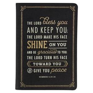 Image du vendeur pour Christian Art Gifts Classic Journal Lord Bless You and Keep You Numbers 6:24-26 Bible Verse Inspirational Scripture Notebook for Men/Women, Black Faux Leather Flexcover, 336 Ruled Pages by Christian Art Gifts [Imitation Leather ] mis en vente par booksXpress