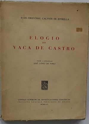 Imagen del vendedor de Elogio de Vaca de Castro a la venta por Librera Alonso Quijano