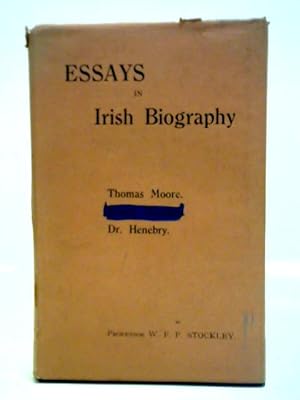Immagine del venditore per Essays in Irish Biography venduto da World of Rare Books