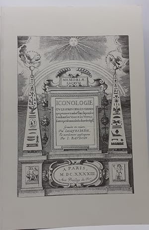 Bild des Verkufers fr Iconologie ou explication nouvelle de plusieurs images, emblmes et autres figures hirogliphiques des Vertus, des Vices, des Arts, des Sciences, des Causes naturelles, des Humeurs diffrentes et des Passions humaines. zum Verkauf von Librairie Le Trait d'Union sarl.