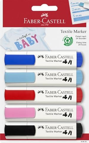 Bild des Verkufers fr Faber-Castell Textilmarker 5er Baby-Party BK zum Verkauf von AHA-BUCH GmbH