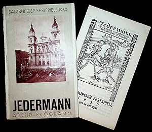 JEDERMANN 1930: 1) Jedermann. Das Spiel vom Sterben des reichen Mannes. Salzburger Festspiele 193...