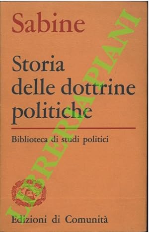 Storia delle dottrine politiche.