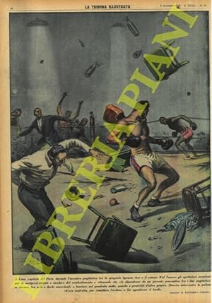 A Lima, capitale del Perù, durante l'incontro pugilistico tra lo spagnolo Ignazio Ara e il cubano...