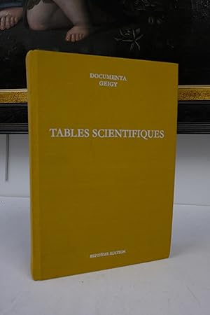 Bild des Verkufers fr Tables Scientifiques. Septime dition. zum Verkauf von Librairie du Levant