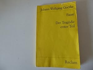 Seller image for Faust. Der Tragdie erster Teil. Reclam Universal-Bibliothek Nr. 1. TB for sale by Deichkieker Bcherkiste