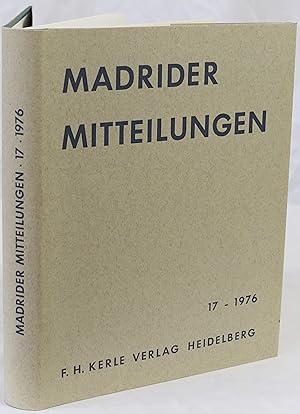 Bild des Verkufers fr Madrider Mitteilungen Band 17 - 1976. zum Verkauf von Antiquariat Schmidt & Gnther