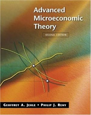 Bild des Verkufers fr Advanced Microeconomic Theory: United States Edition (The Addison-Wesley Series in Economics) zum Verkauf von WeBuyBooks