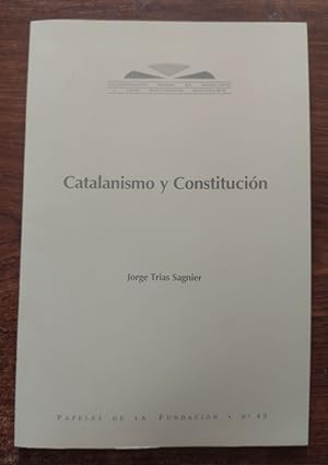 Imagen del vendedor de Catalanismo y constitucin a la venta por Librera Ofisierra