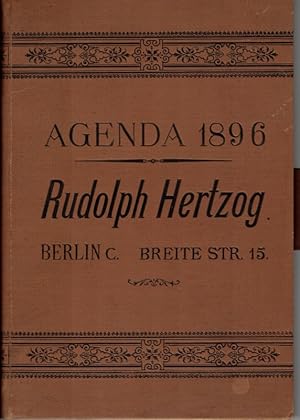 Rudolph Hertzog. Agenda 1896.