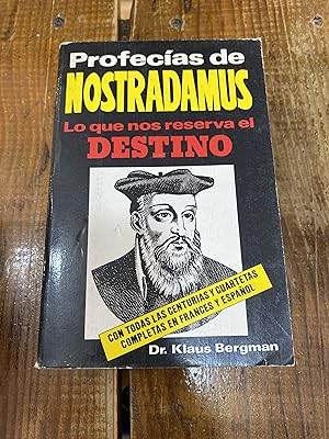 Imagen del vendedor de Profecias de Nostradamus, Lo que nos reserva el Destino a la venta por Trfico de Libros Lavapies