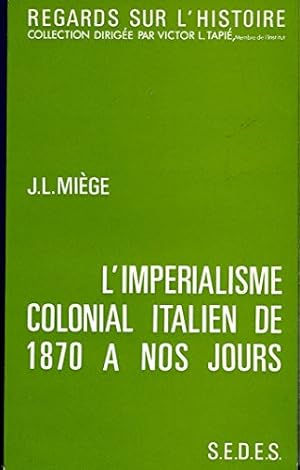 Seller image for L'imprialisme colonial italien de 1870  nos jours for sale by Ammareal