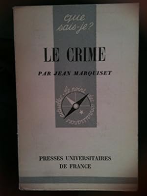 Image du vendeur pour Le Crime mis en vente par Ammareal