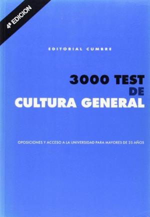 Imagen del vendedor de 3000 TEST DE CULTURA GENERAL a la venta por Libro Inmortal - Libros&Co. Librera Low Cost