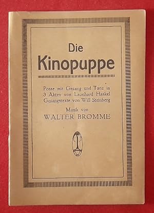 Textheft "Die Kinopuppe" (Posse mit Gesang und Tanz in 3 Akten)