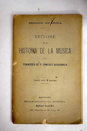 Imagen del vendedor de Eptome de la historia de la msica a la venta por Alcan Libros