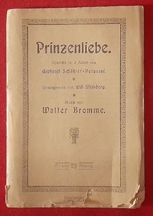 Textheft "Prinzenliebe" (Operette in 3 Akten)